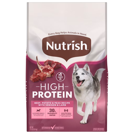 Nutrish High Protein Dog Food 23 pounds