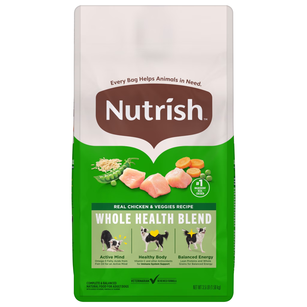 Nutrish Dog Whole Health Chicken Veggies 3.5 pounds