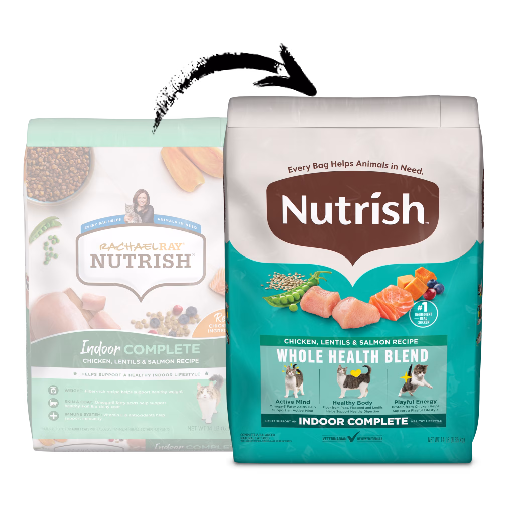 New Look Same Nutrish Indoor Complete Chicken, Lentils & Salmon Dry Cat Food