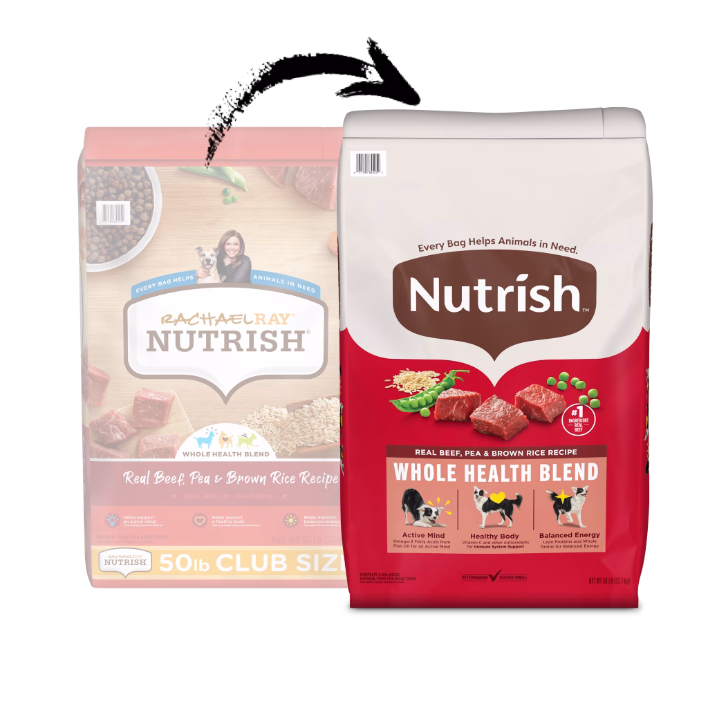 Nutrish Dog Whole Health Beef Veggies Brown Rice 50lb
