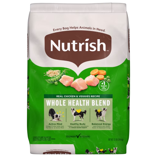 Nutrish Dog Whole Health Chicken Veggies 12lb