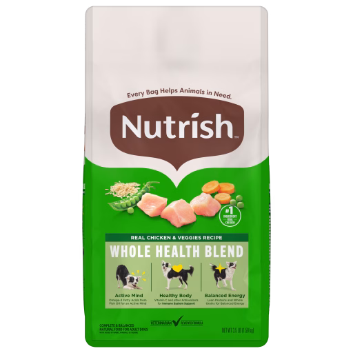 Nutrish Dog Whole Health Chicken Veggies 3.5 pounds