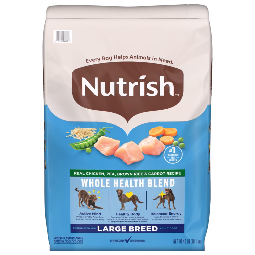 Nutrish™ Large Breed Real Chicken, Pea, Brown Rice & Carrot Recipe Whole Health Blend Dry Dog Food
